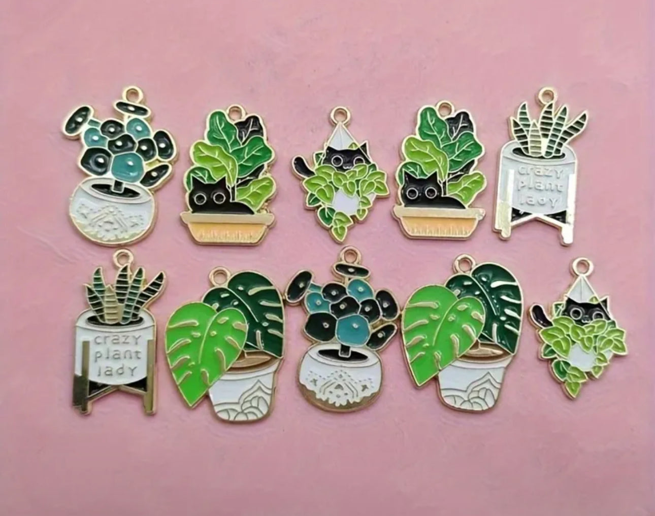 TCB Crazy Plant Lady Charms