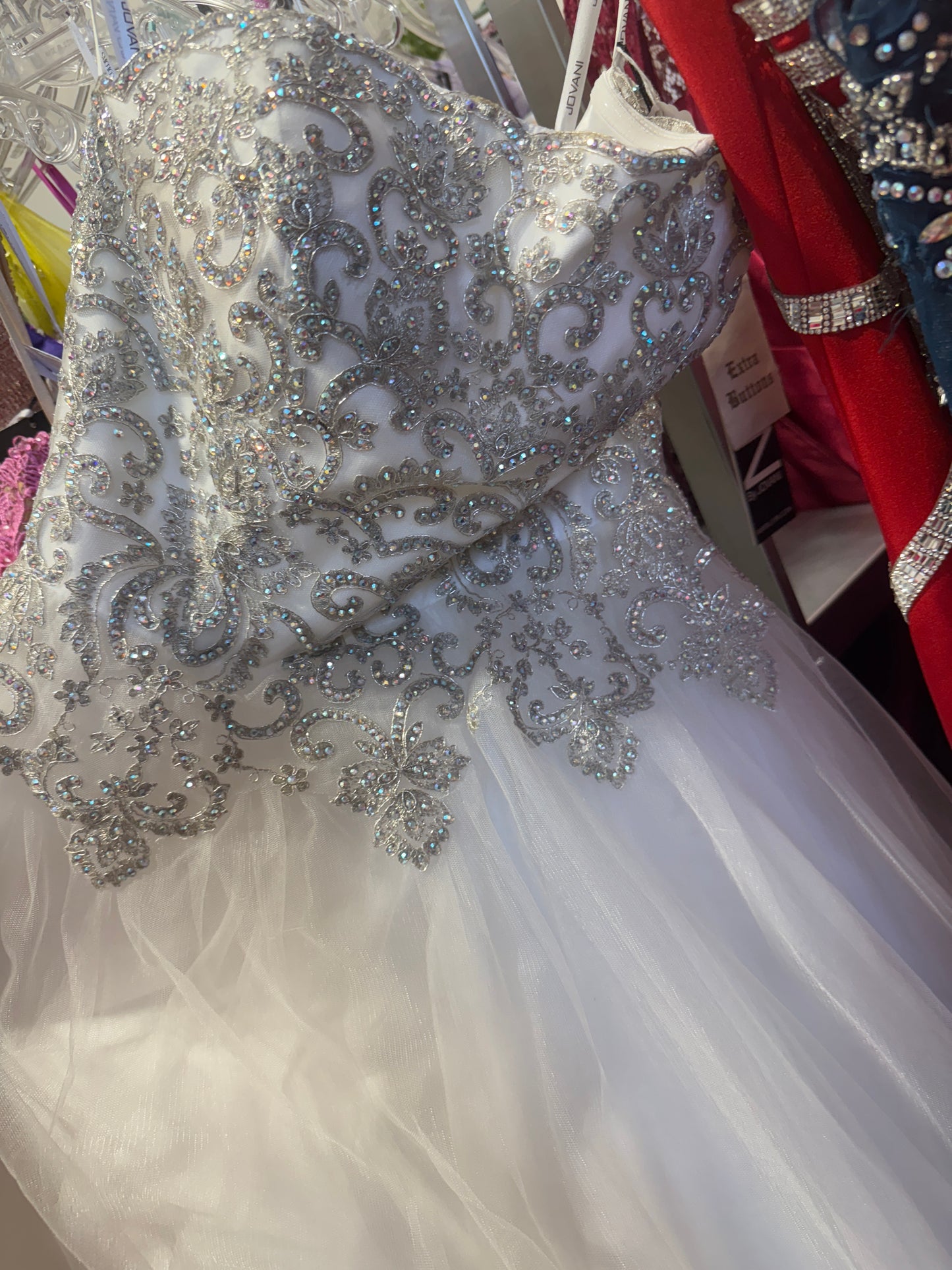 Prom White Jovani 8