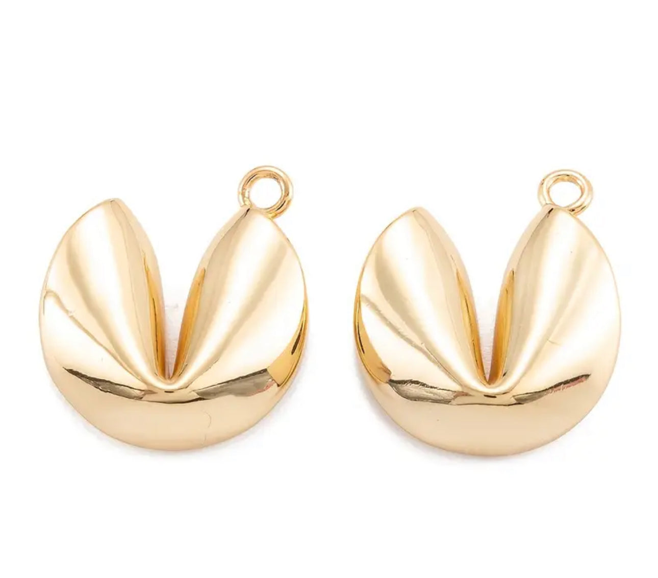 TCB Gold Fortune Cookie Charm