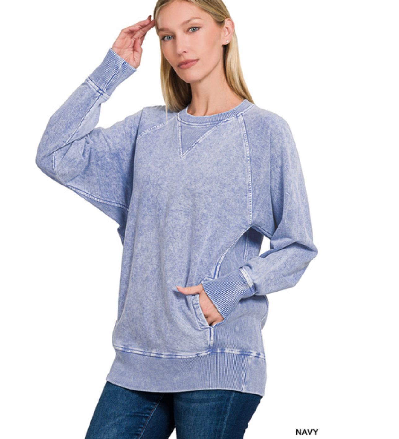 Halo Washed Pigment Dyed French Terry