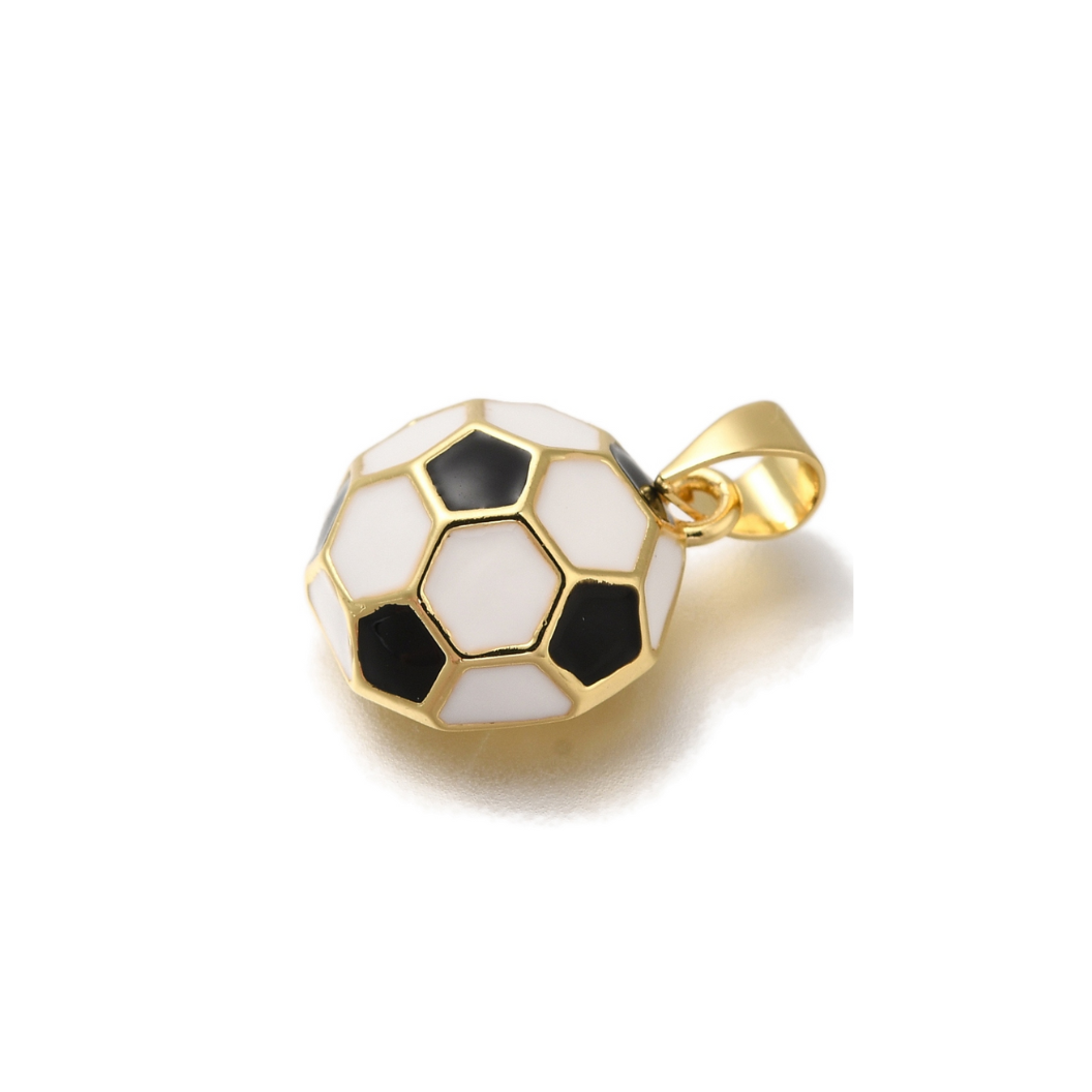TCB Gold Soccer Ball Charm