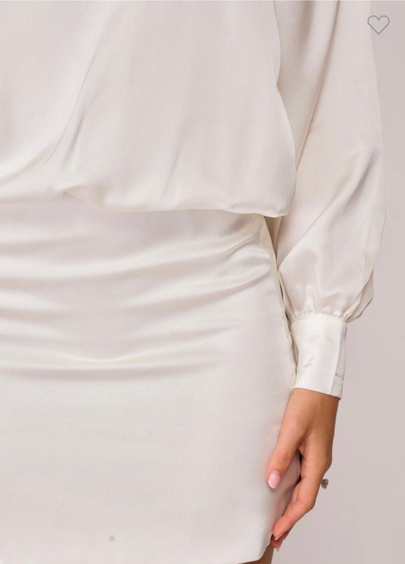 Satin Mini Open Bow Back Dress