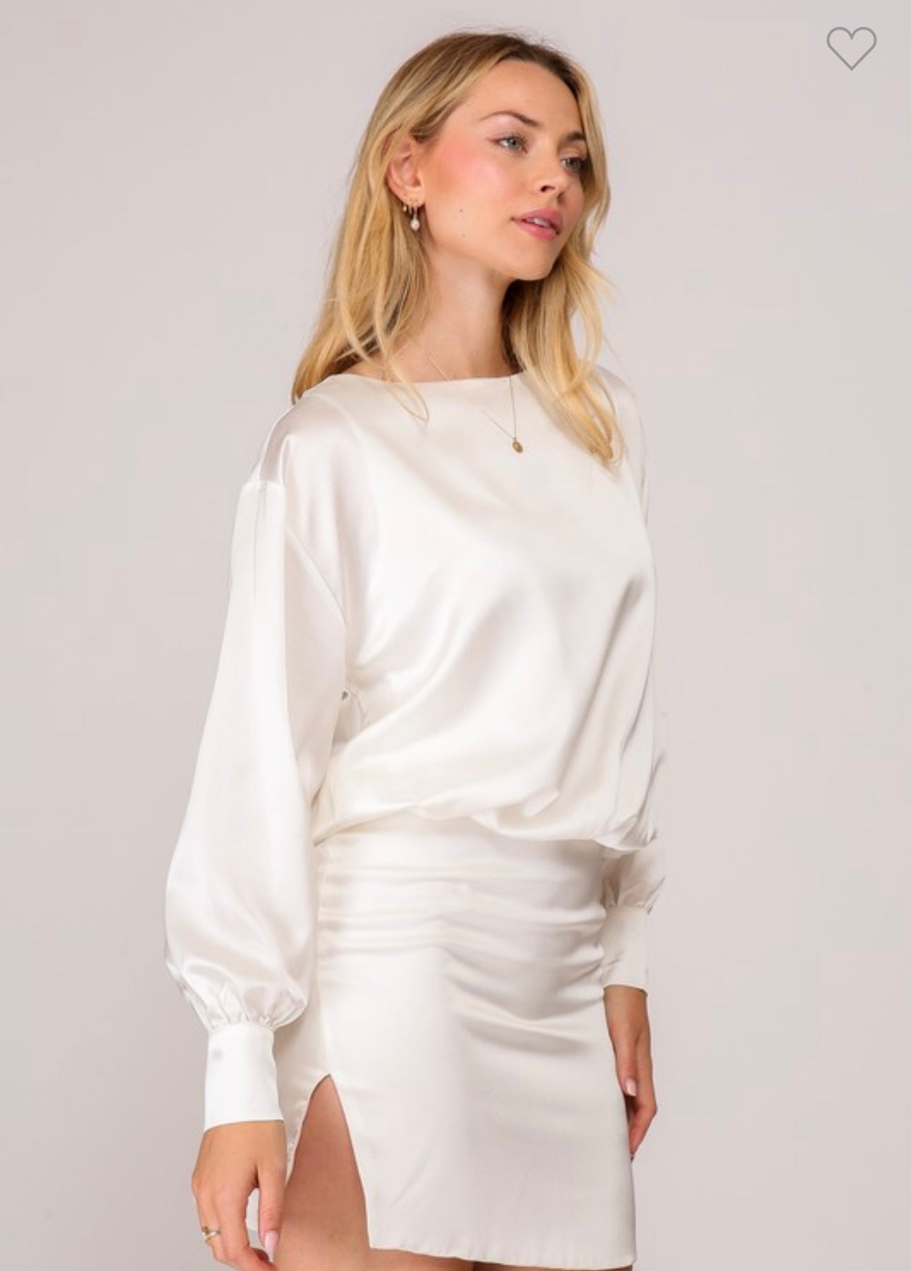 Satin Mini Open Bow Back Dress