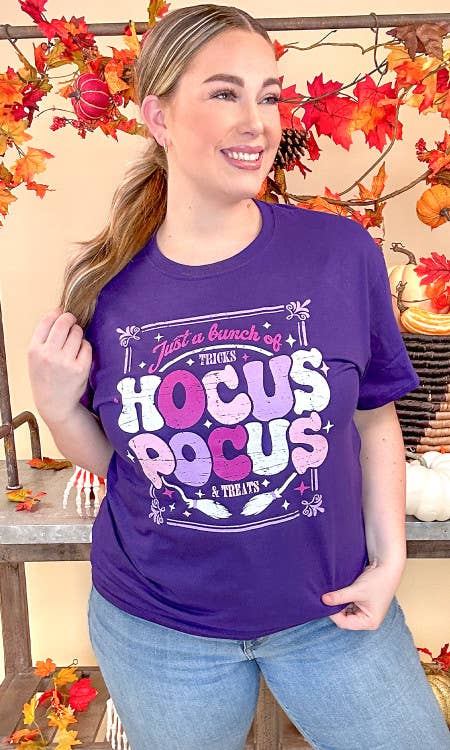 Just a Bunch of Hocus Pocus Halloween Graphic T-Shirt