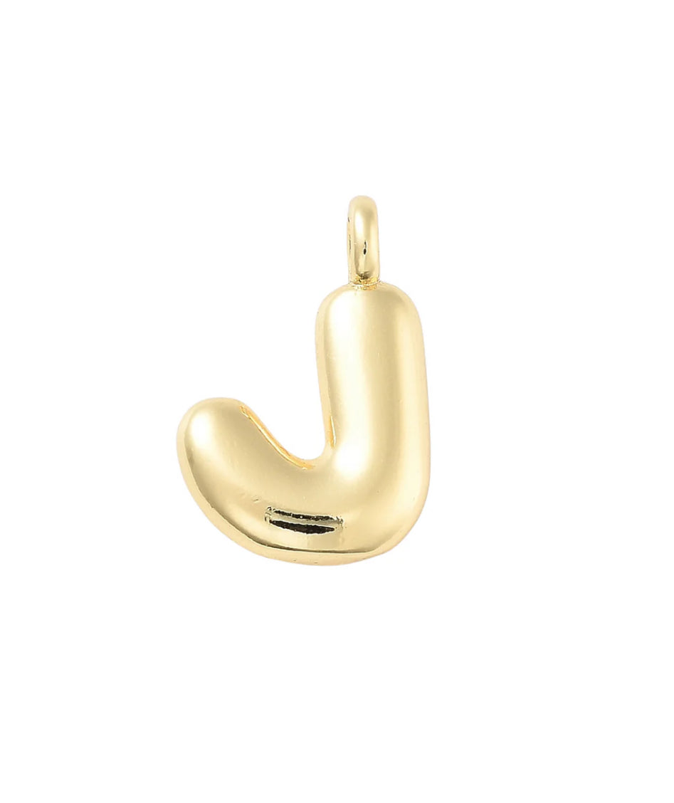 TCB Gold Bubble Letter Charm