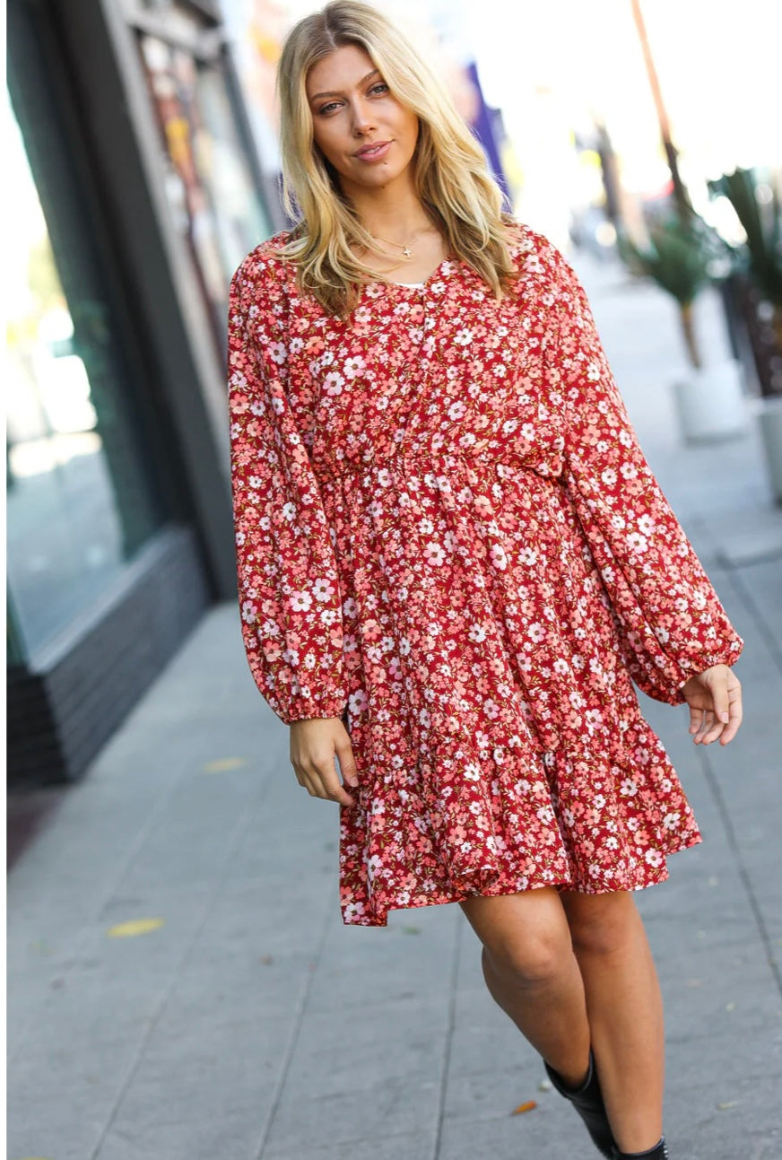 Make a Statement Floral Dress