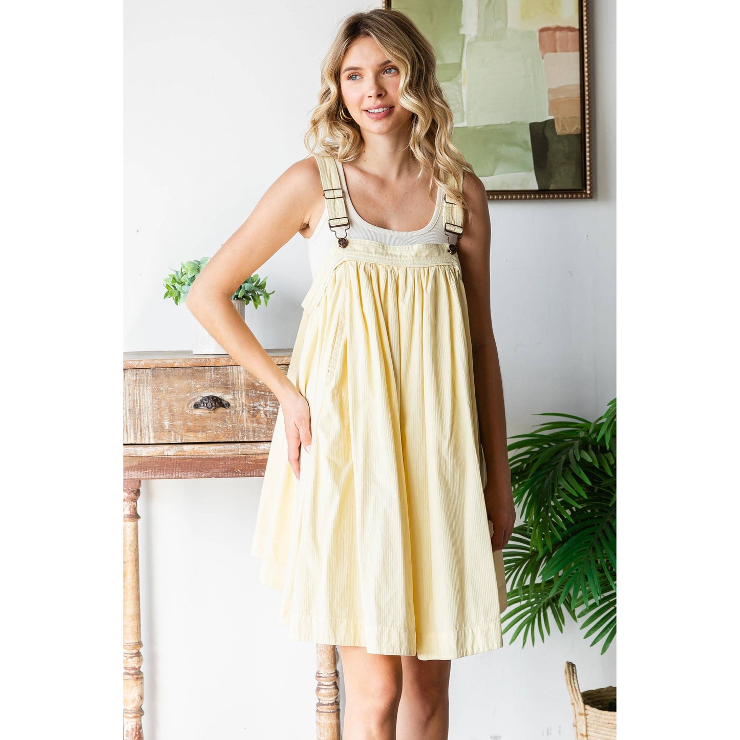 Overall Style Flowy Dress with Pockets