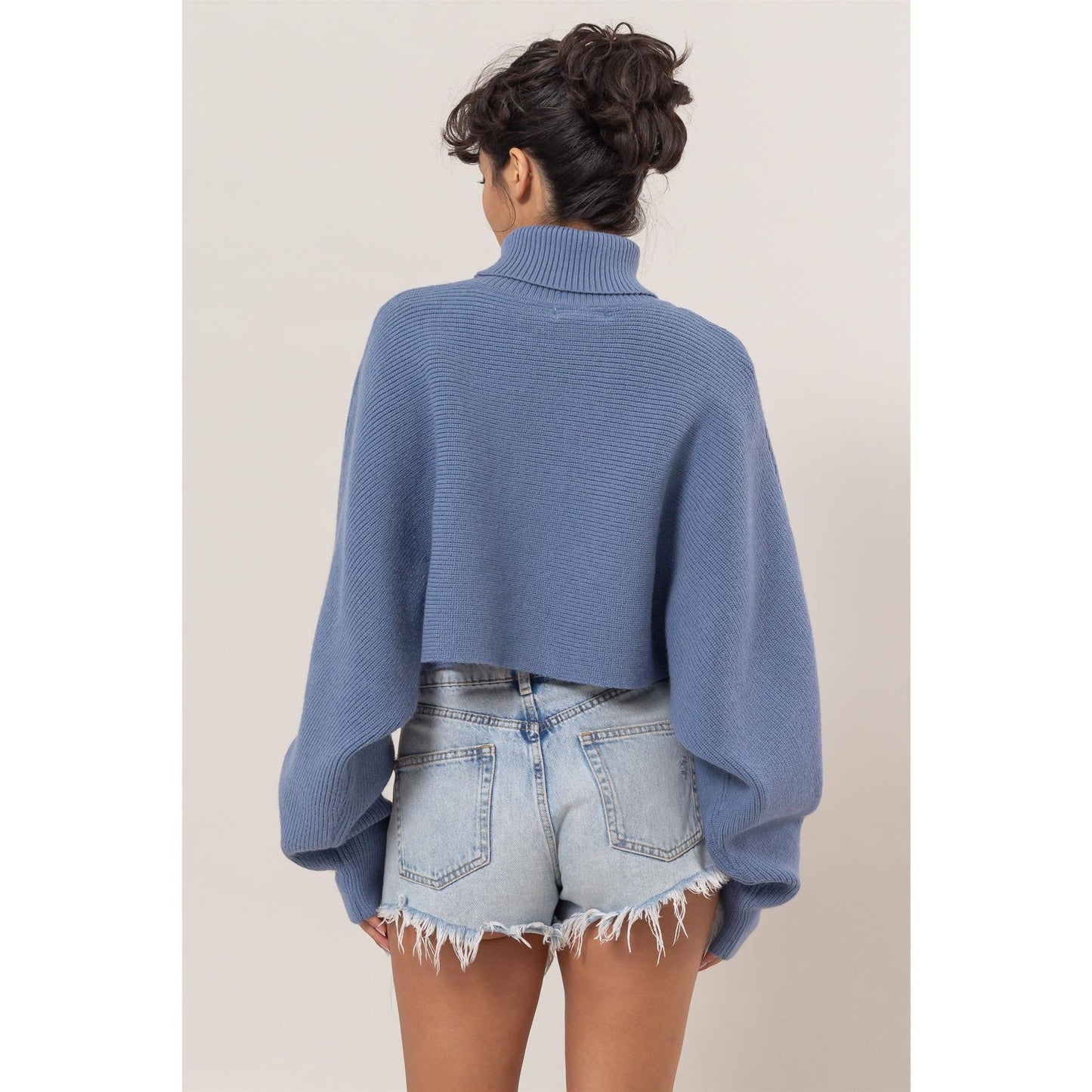 Turtleneck Cropped Sweater