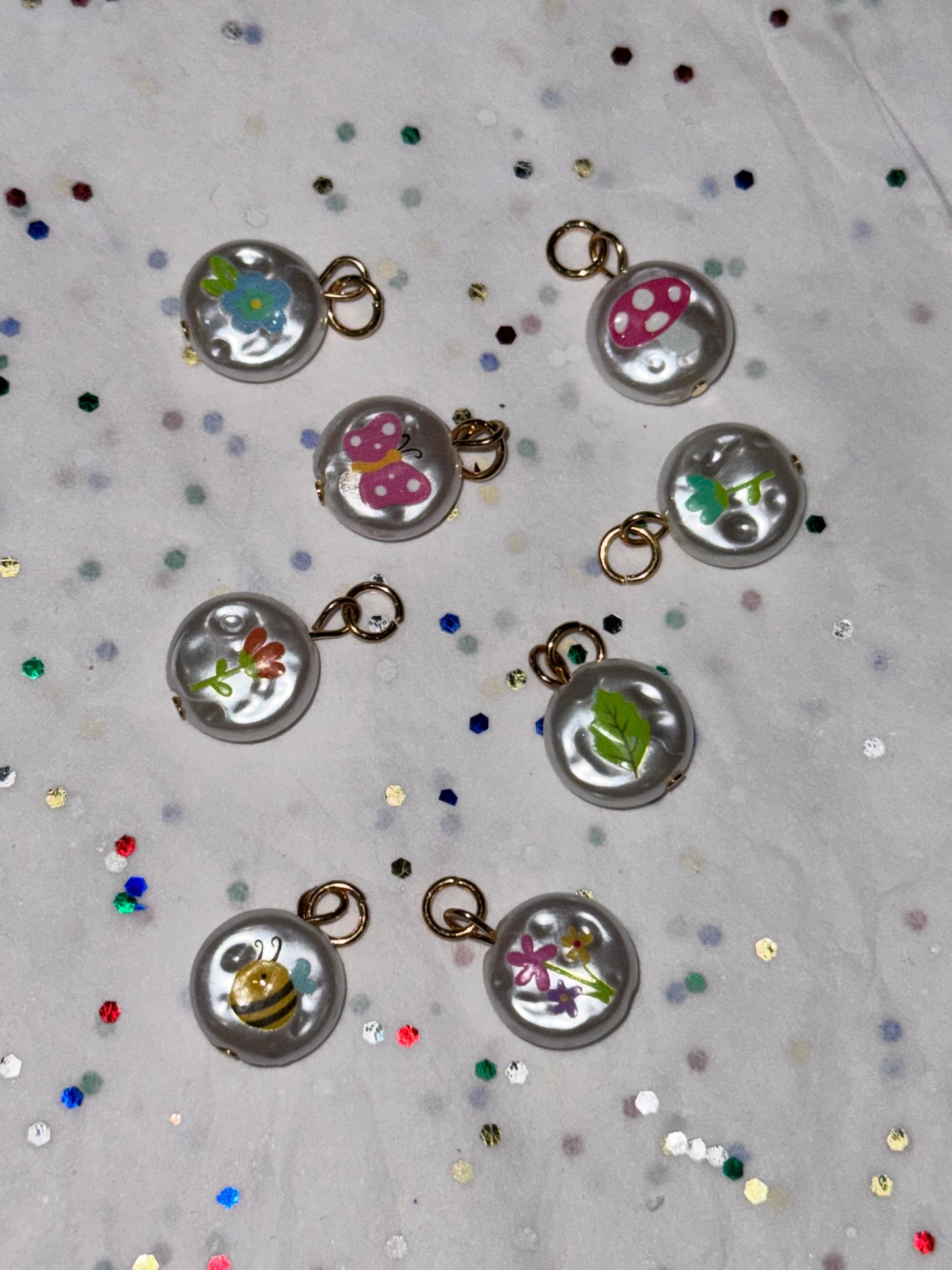 TCB Assorted Summer Fun Pearl Charms