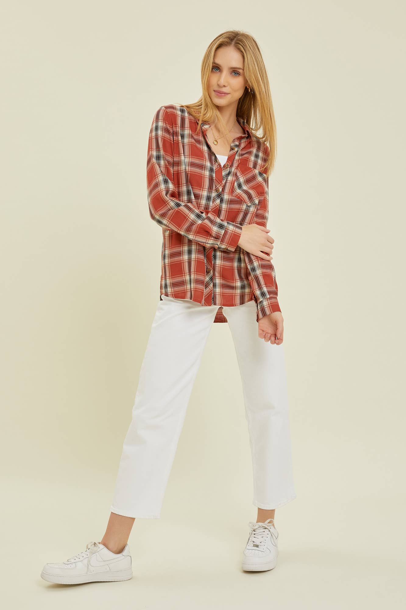 Flannel Button Down Shirt