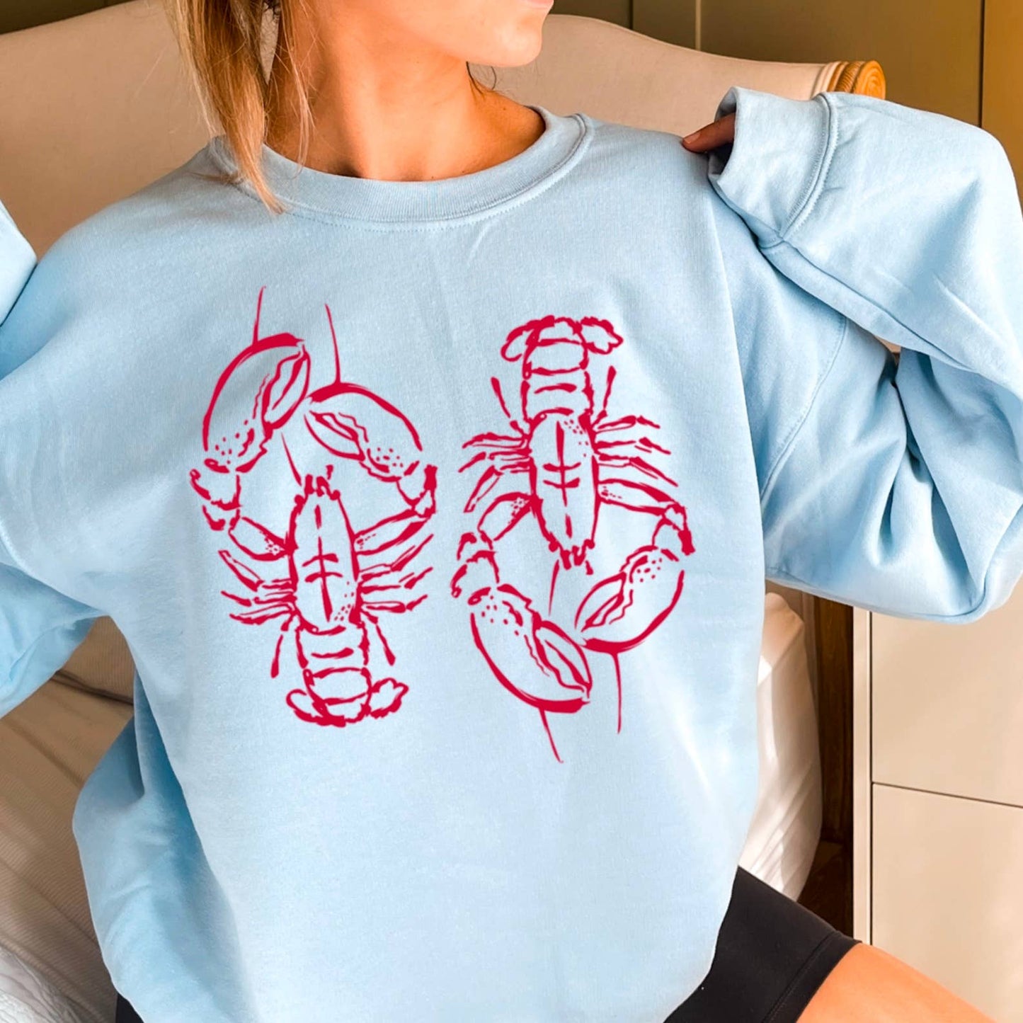Lobster Coastal Aesthetic | Summer Sweatshirt