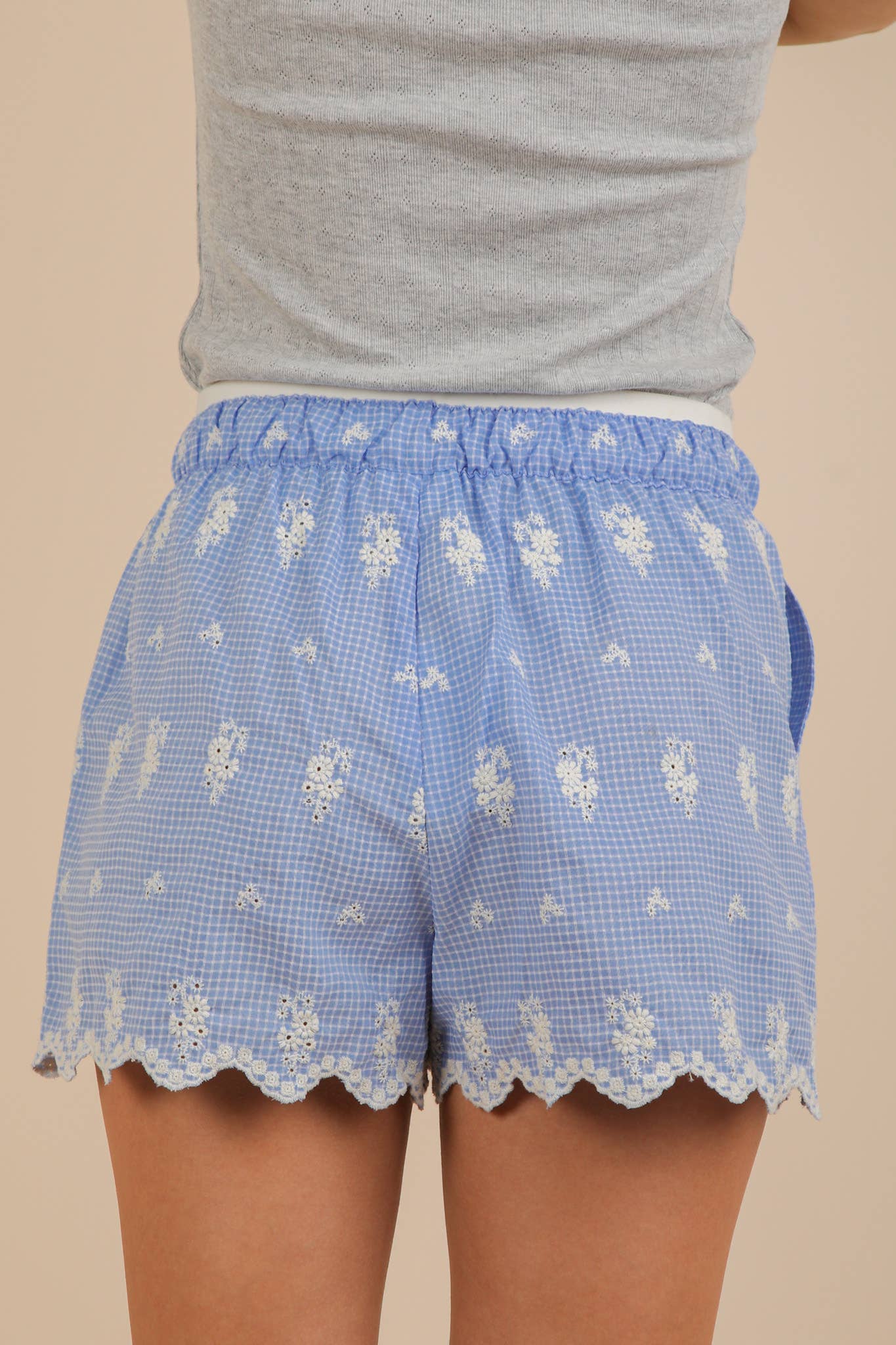 Embroidered Cotton Shorts
