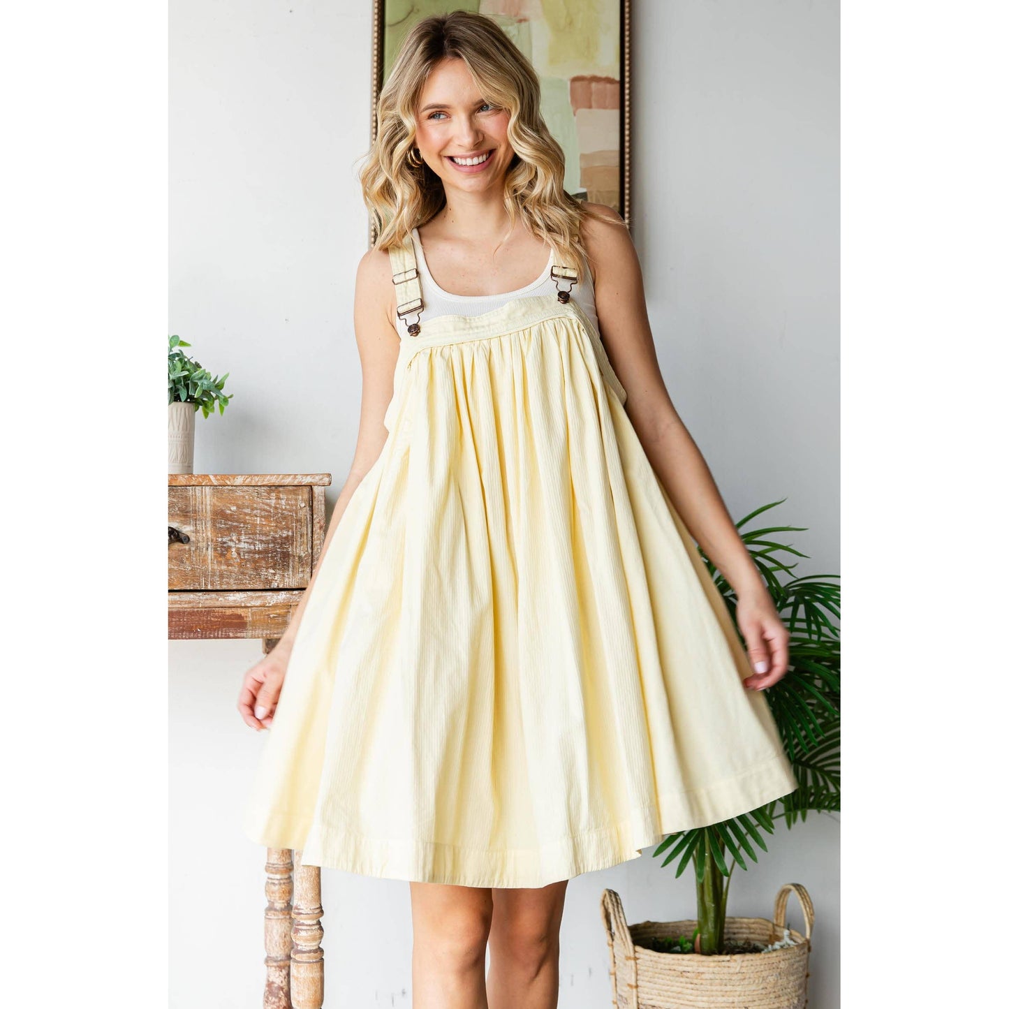 Overall Style Flowy Dress with Pockets