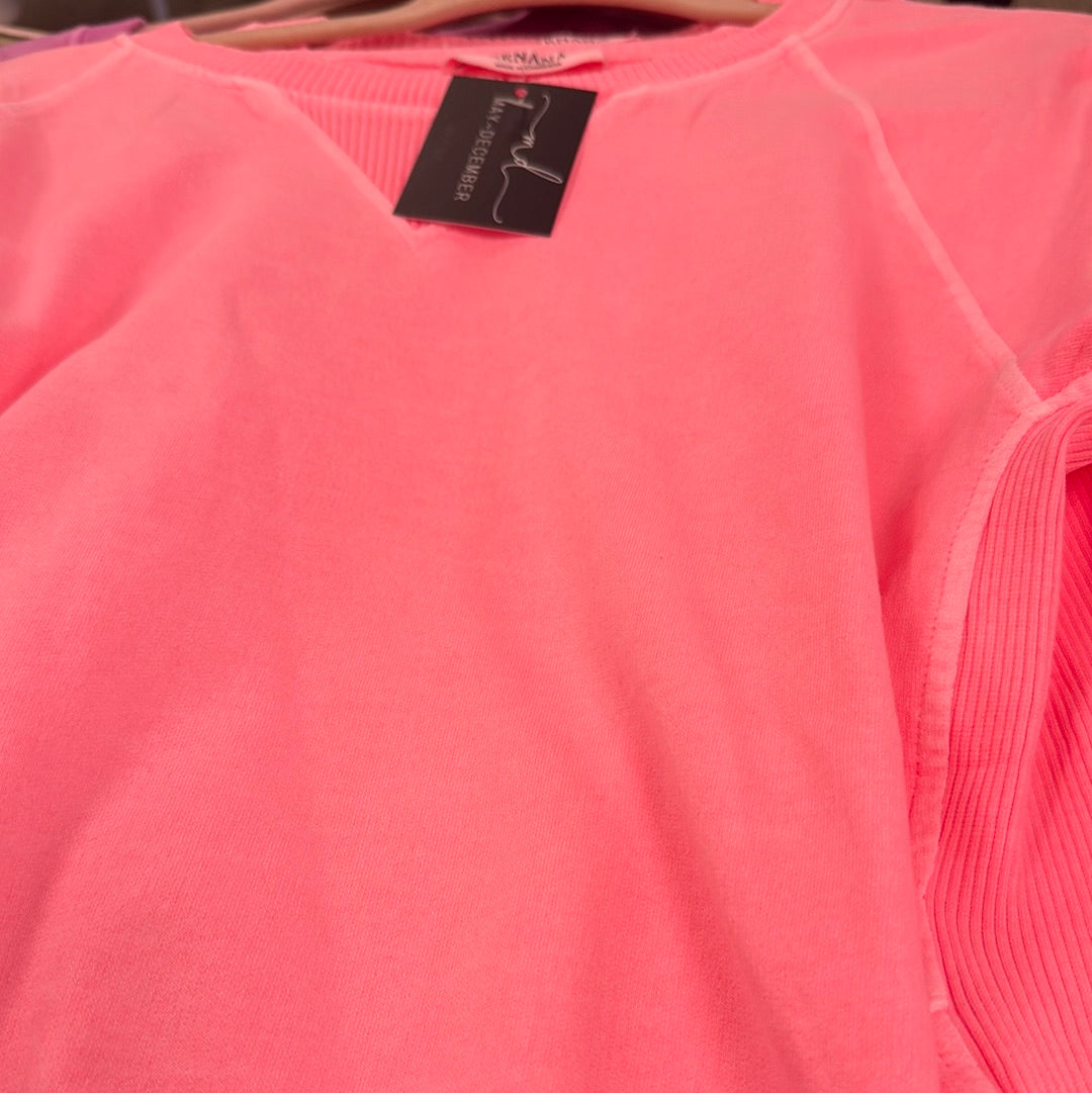 Pigment Dyed French Terry Pullover With Pockets in