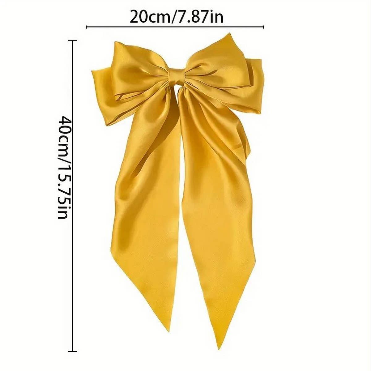 SIMPLE TEMPERAMENT BOW HAIR CLIP: LTBLUE