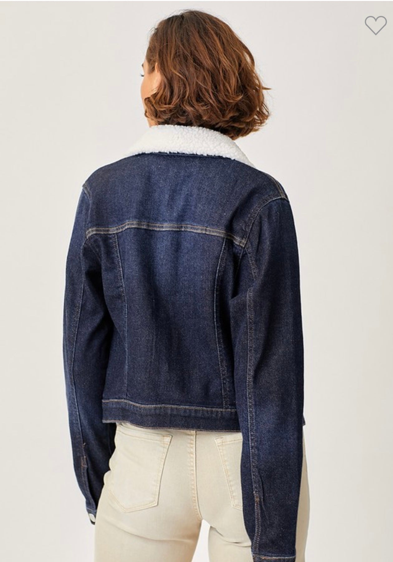 Risen Sherpa Collar Denim Jacket