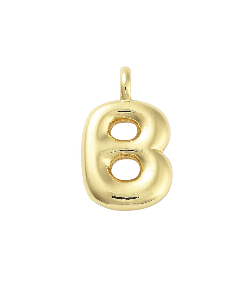 TCB Gold Bubble Letter Charm