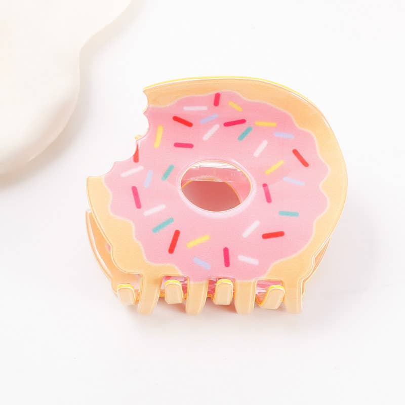 Sweet Donut Hair Claw Clip