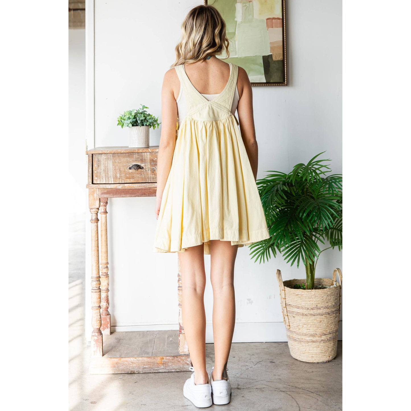 Overall Style Flowy Dress with Pockets