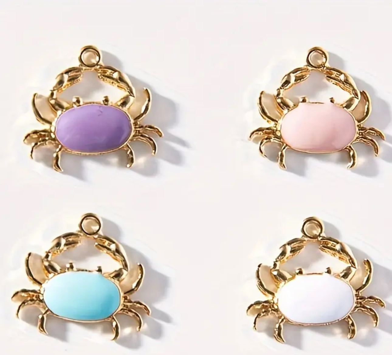 TCB Dont Be Crabby Gold Charms