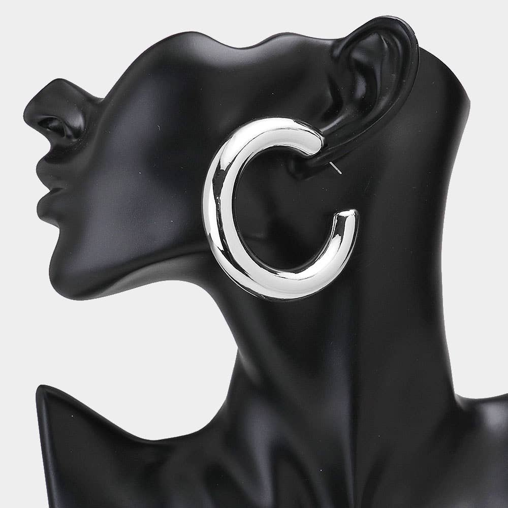 Thick Hoop Earrings