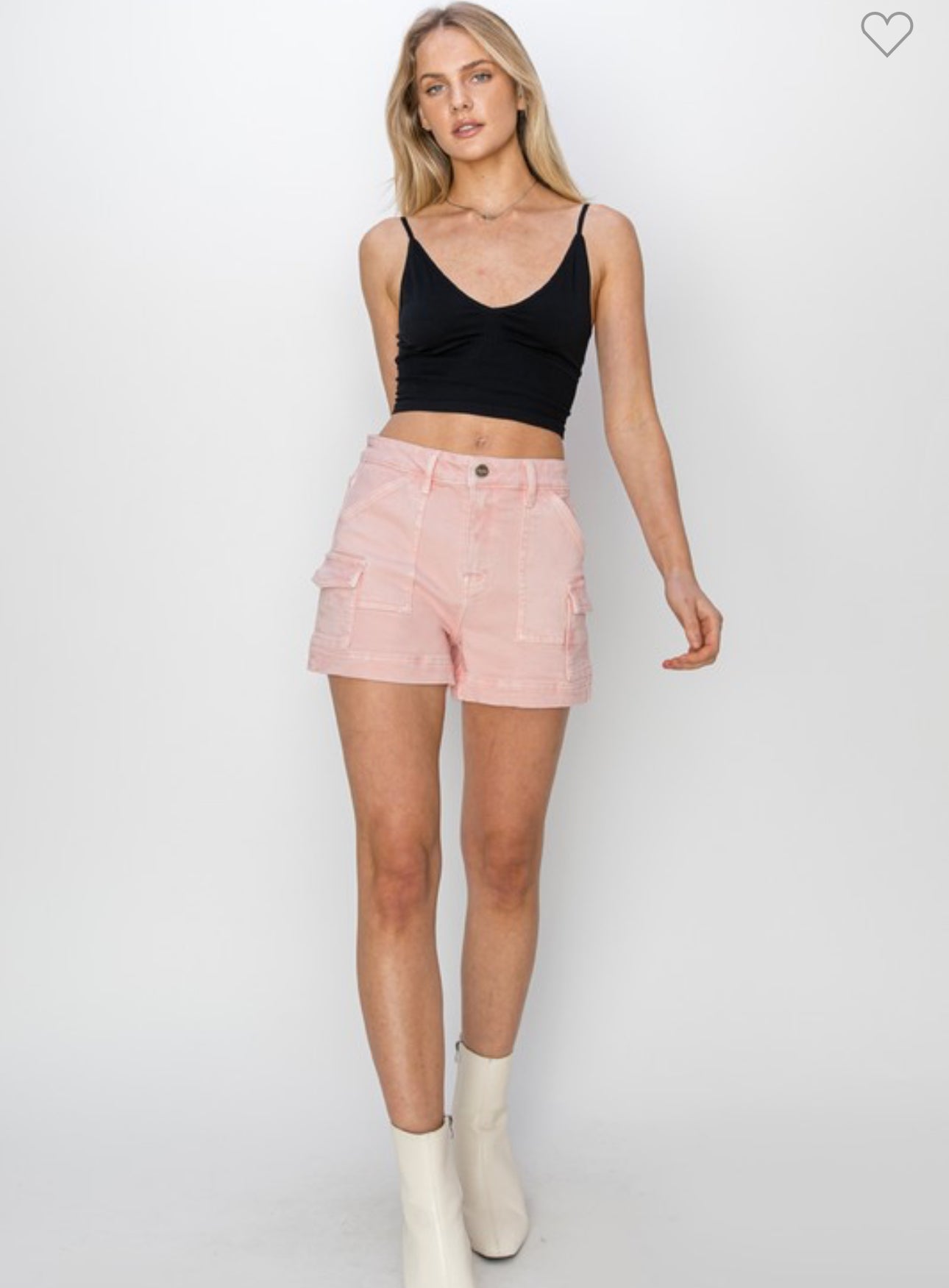 Risen Pink Cargo Shorts