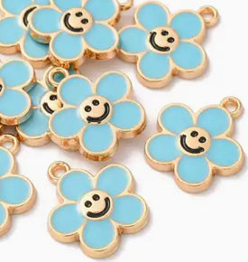 TCB Gold Smiley Flower