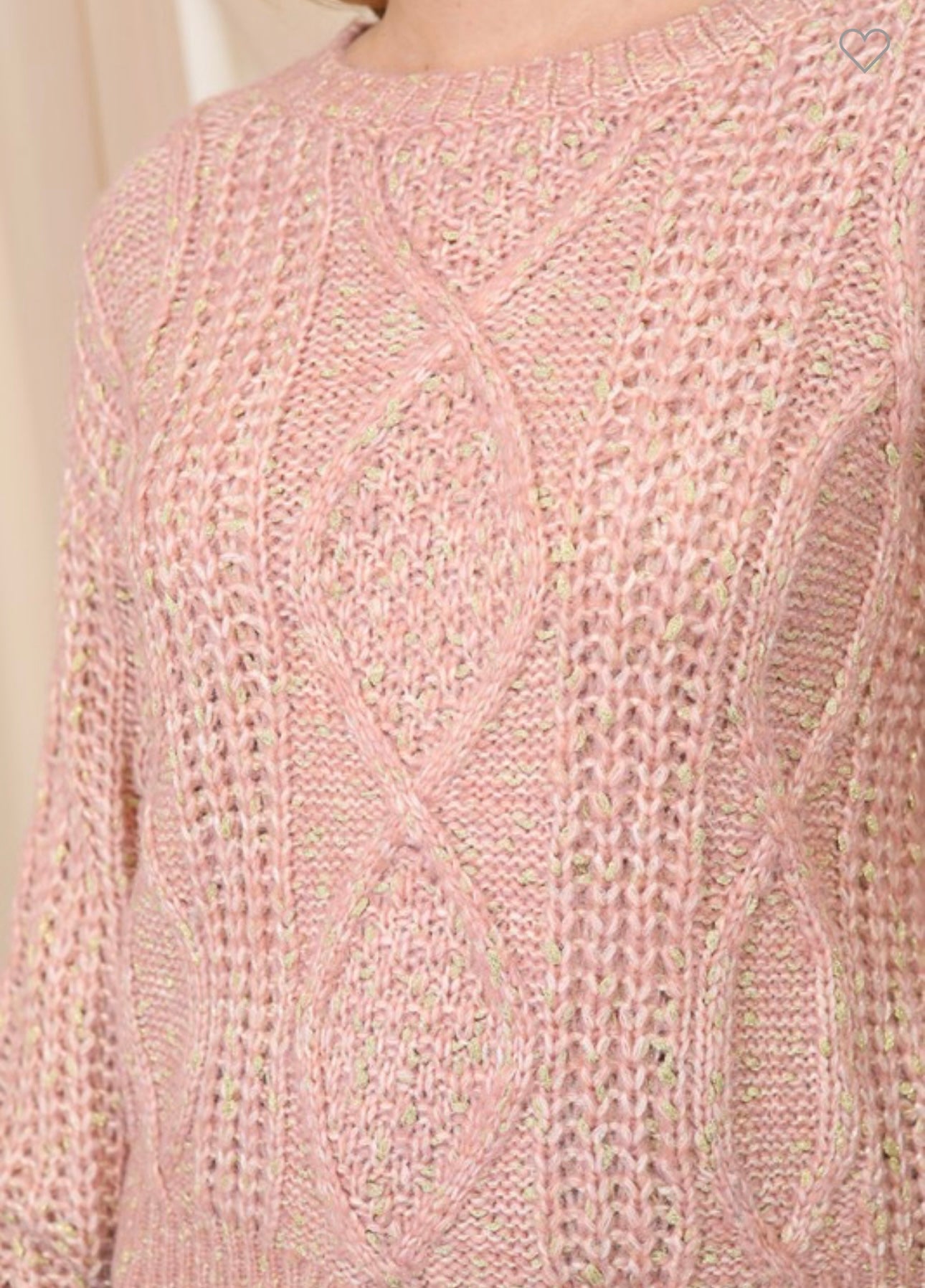Low Gage Cable Knit Sweater