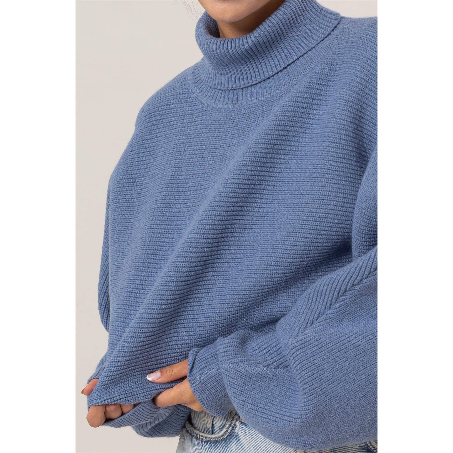 Turtleneck Cropped Sweater