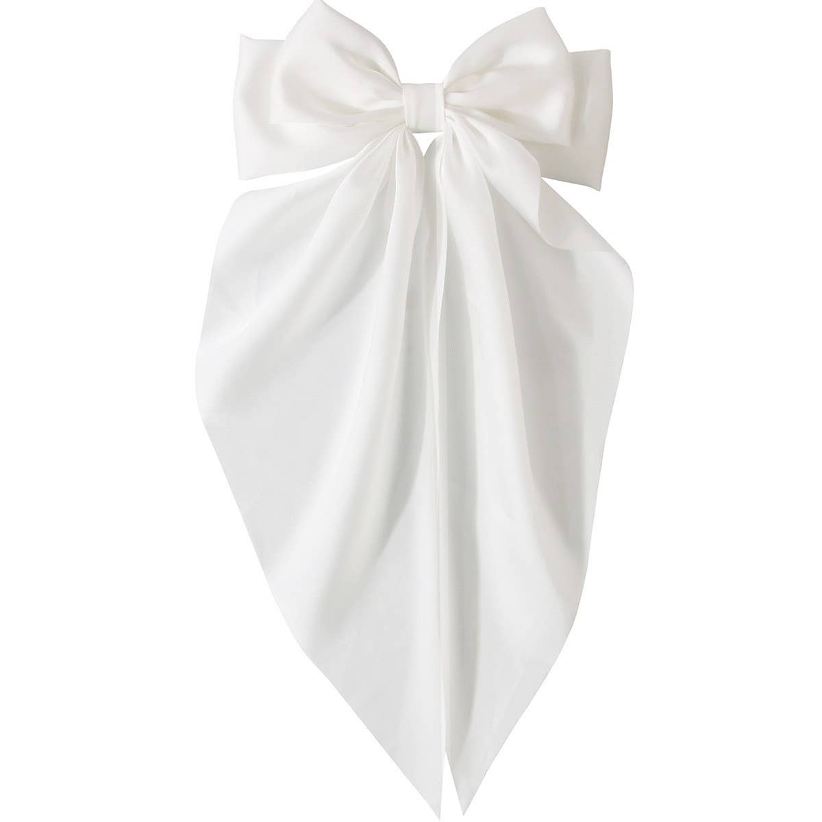 SIMPLE TEMPERAMENT BOW HAIR CLIP: LTBLUE