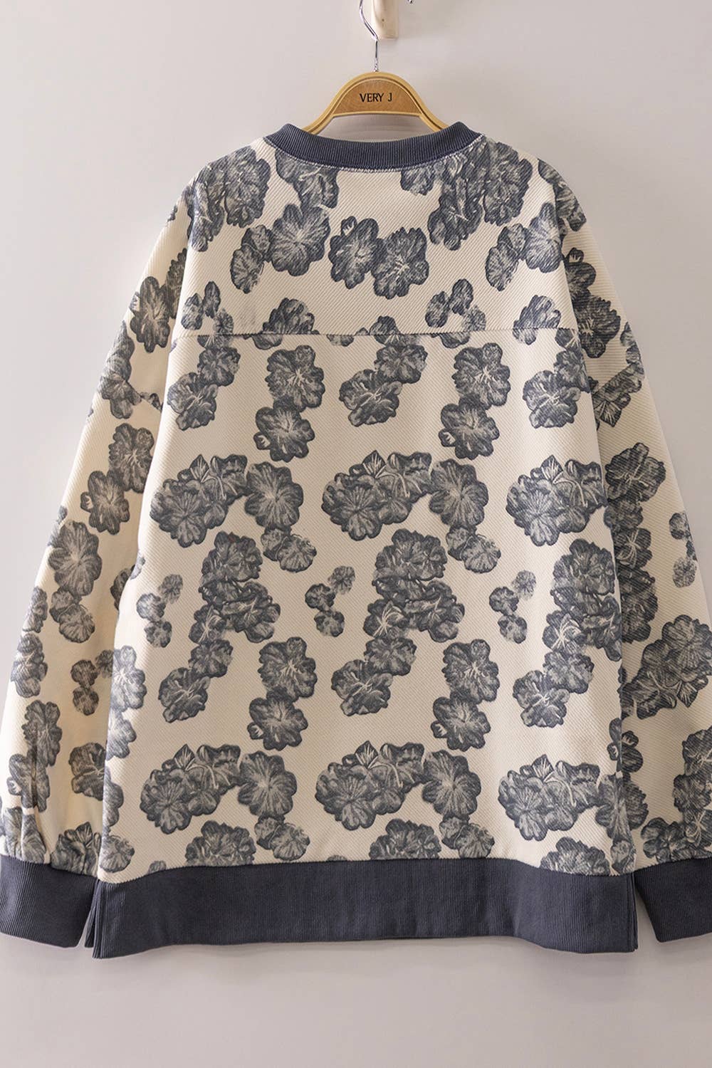 Vintage Waffle Pullover: DENIM