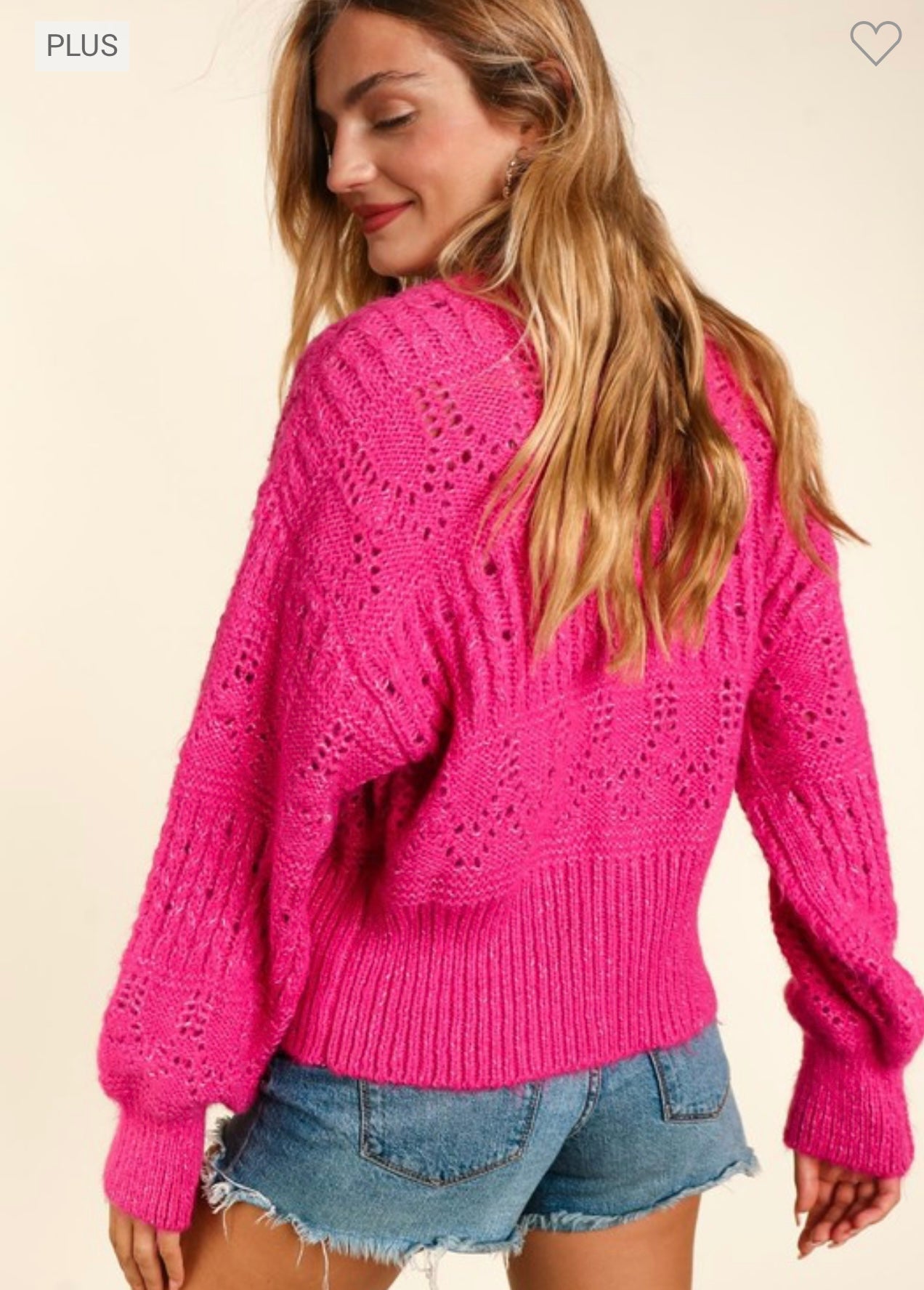 Plus Button Down Cardigan Sweater