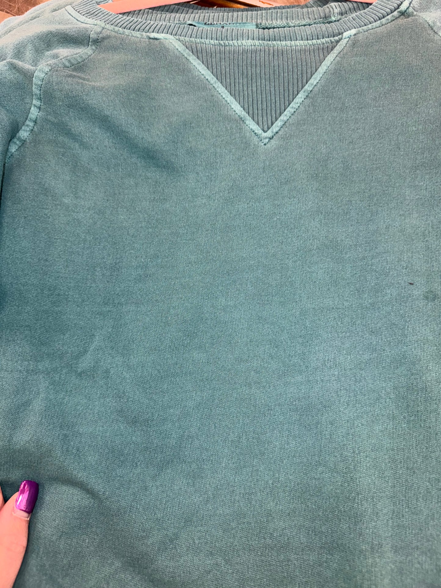 Pigment Dyed French Terry Pullover With Pockets in