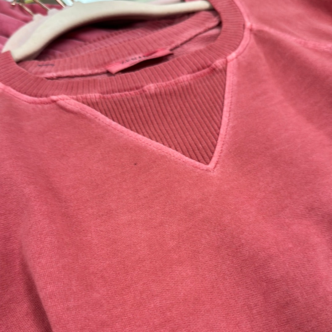 Pigment Dyed French Terry Pullover With Pockets in
