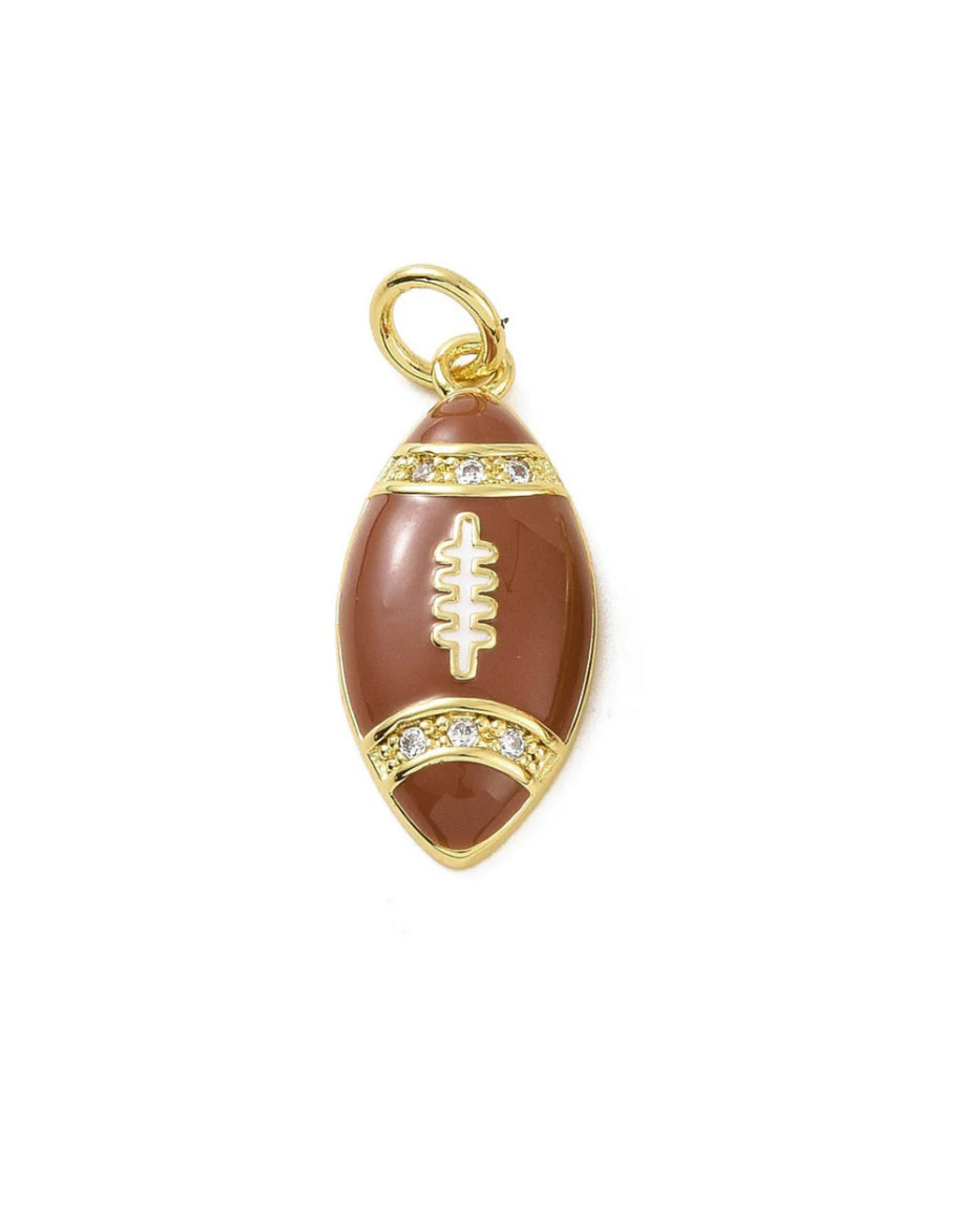 TCB Gold Football Charm