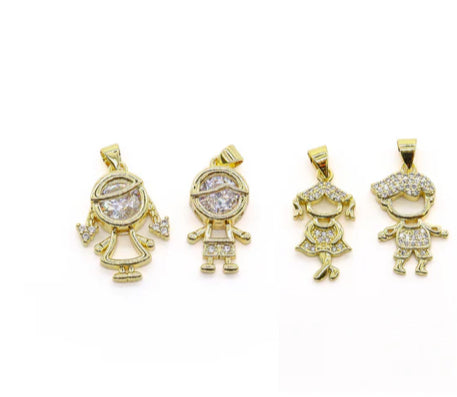 TCB Boy and Girl Charm assorted