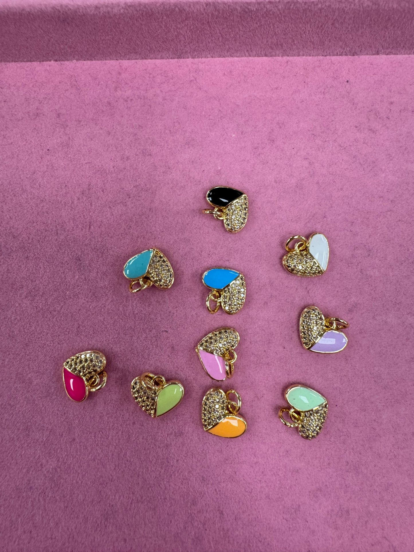 TCB Mixed Color Heart Gold