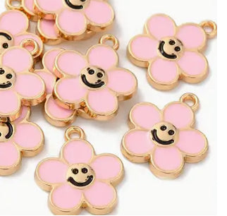 TCB Gold Smiley Flower