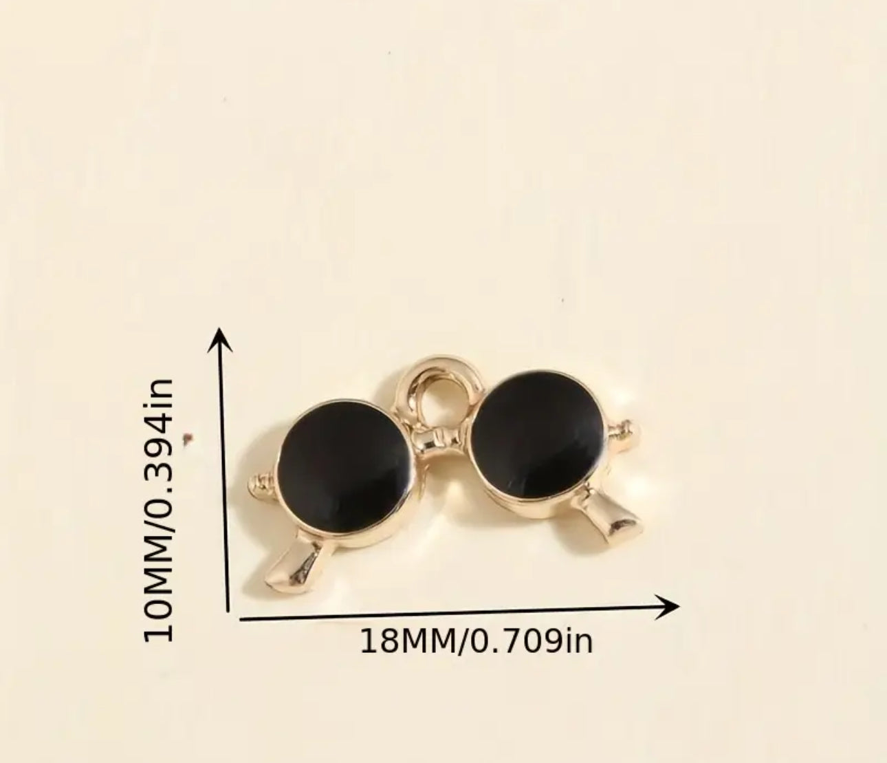 TCB Black Sunglasses Charm