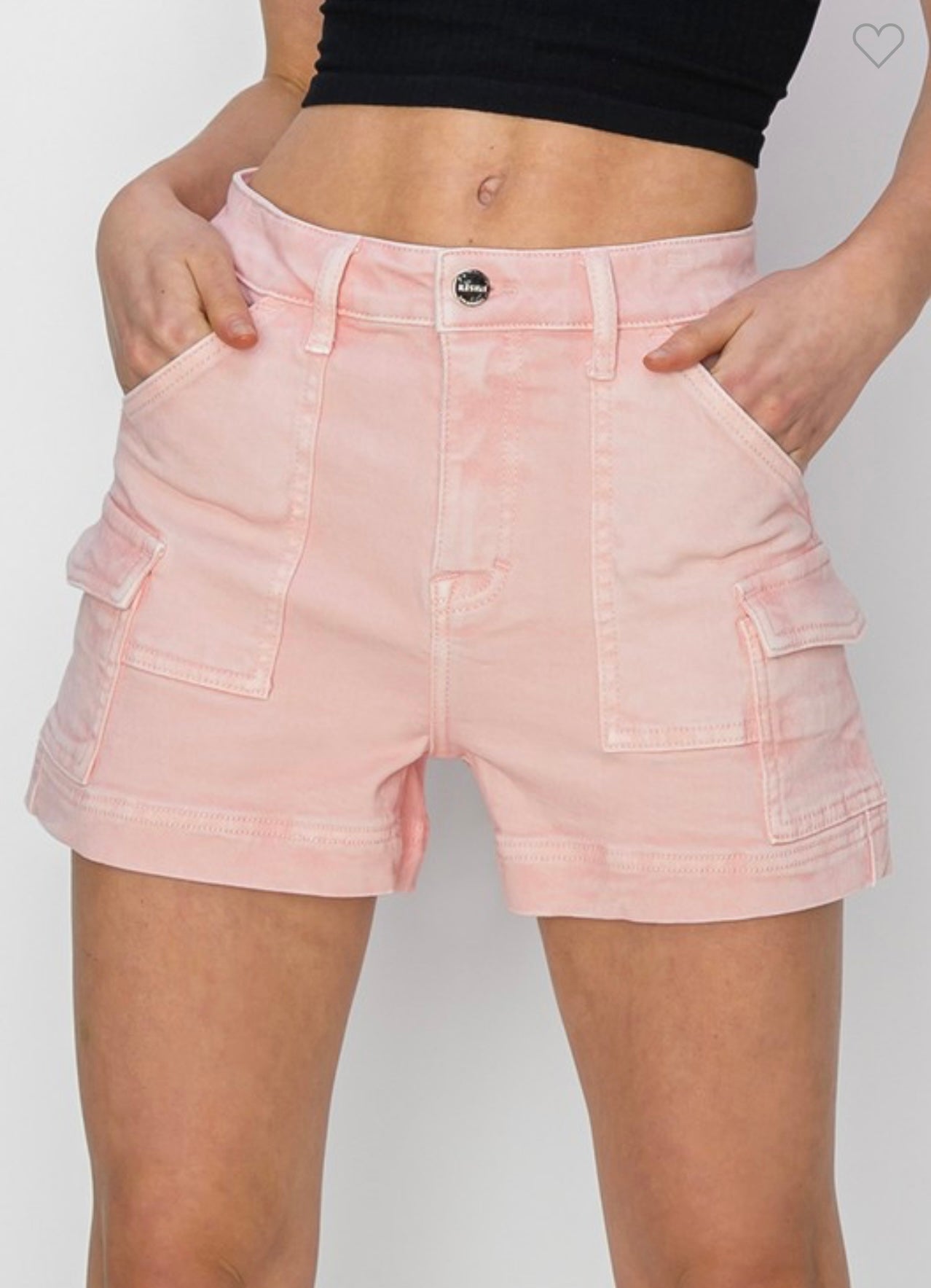 Risen Pink Cargo Shorts
