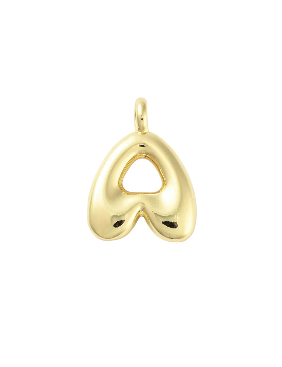 TCB Gold Bubble Letter Charm