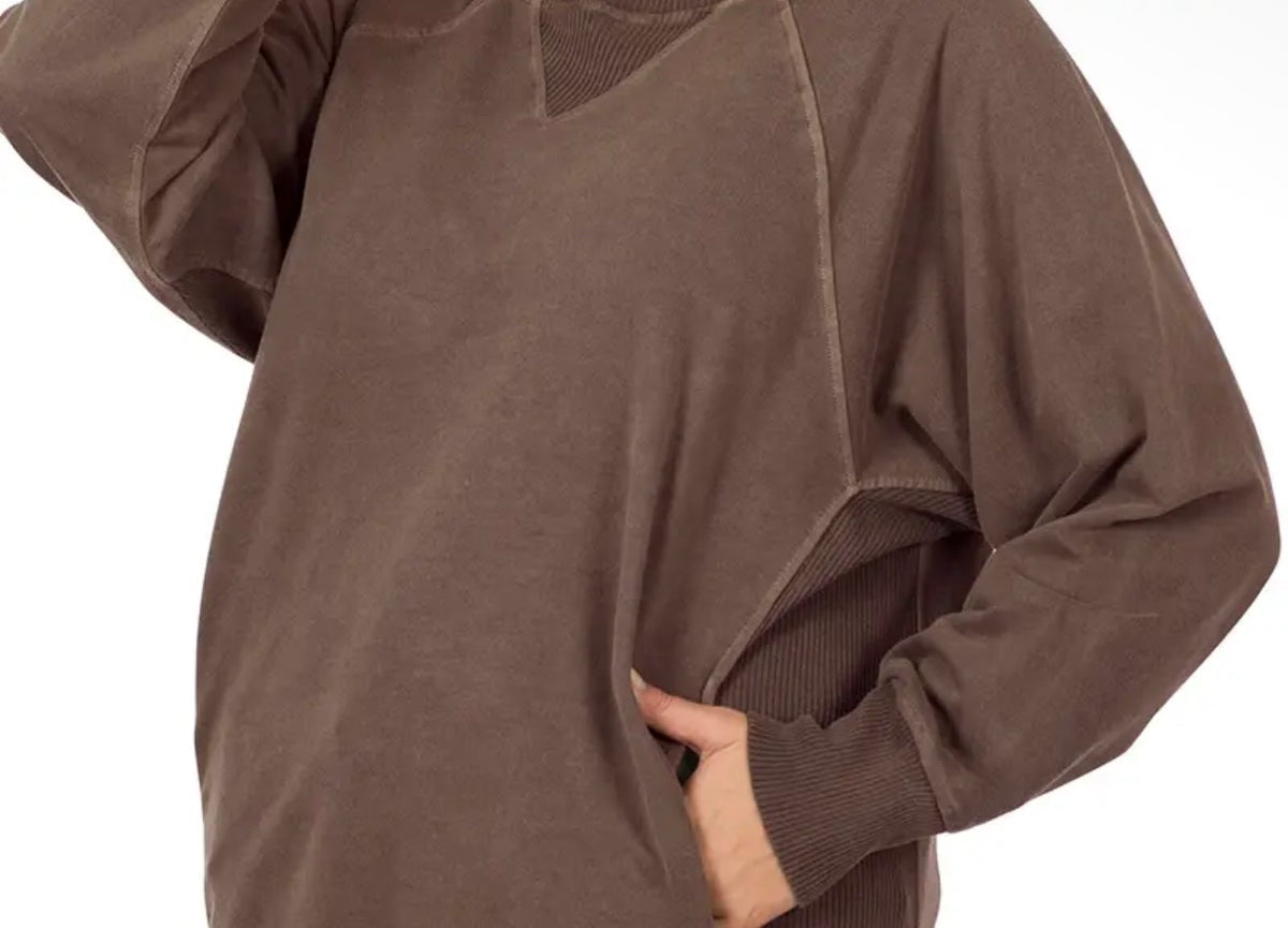 Plus Pigment Dyed French Terry Pullover