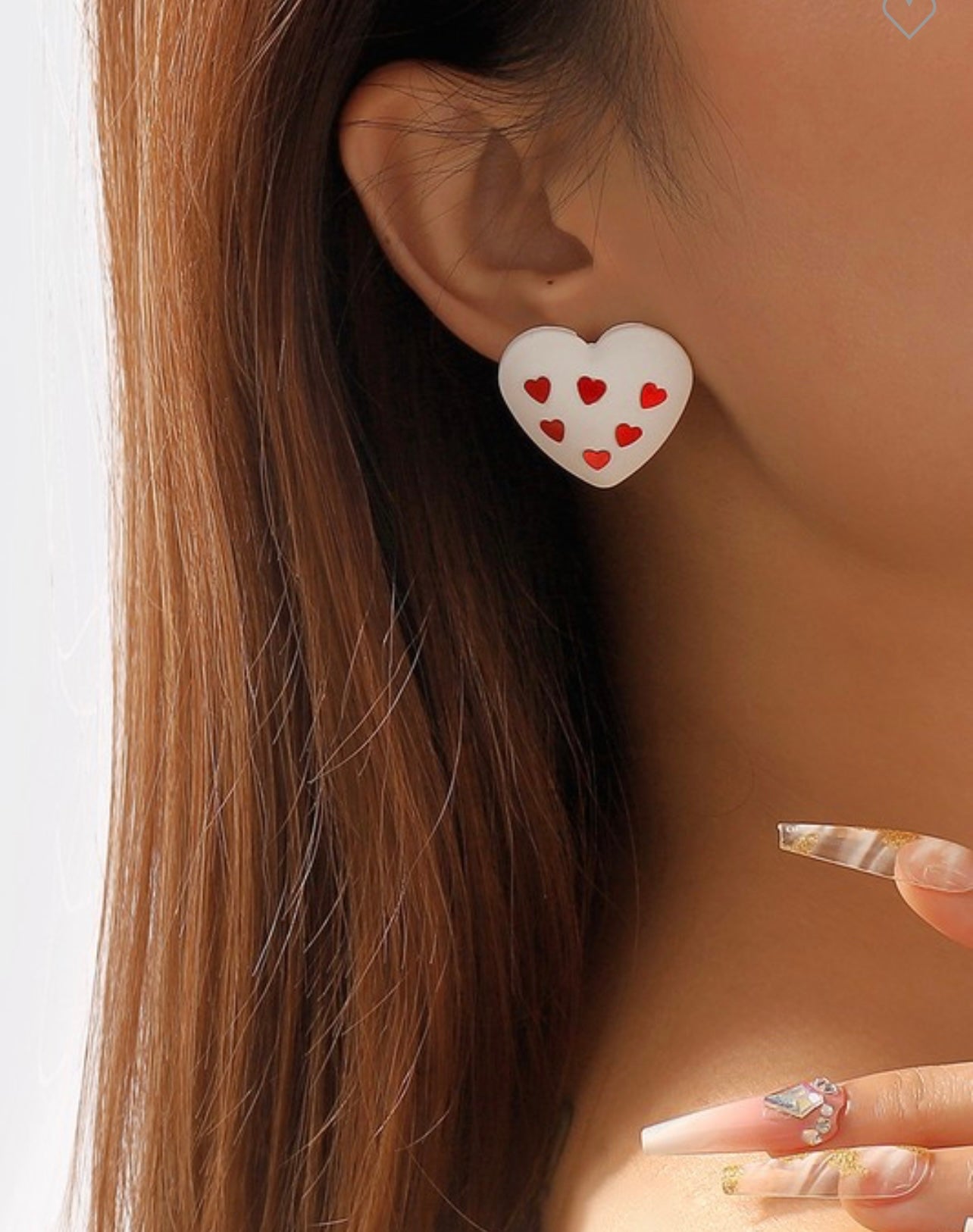 Heart Shaped Stud Earrings