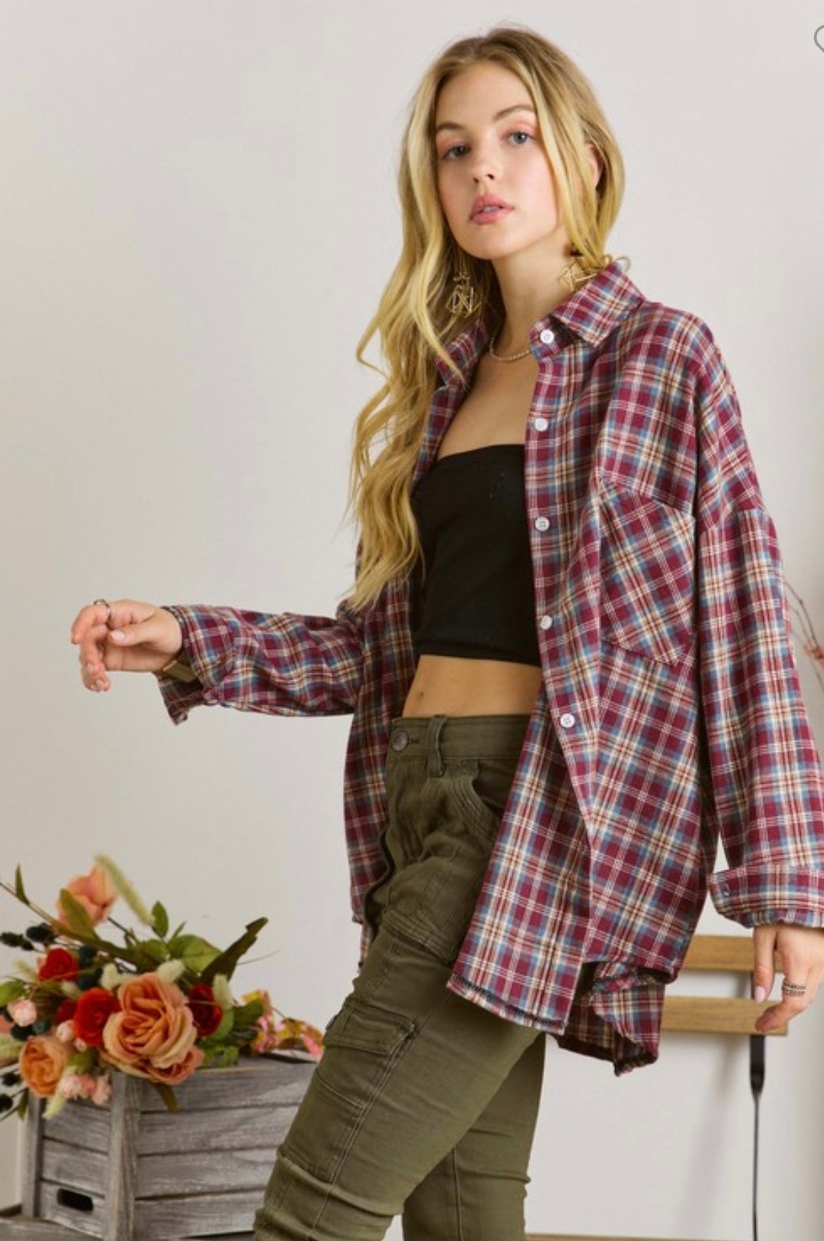 Plaid Button Down Shirt
