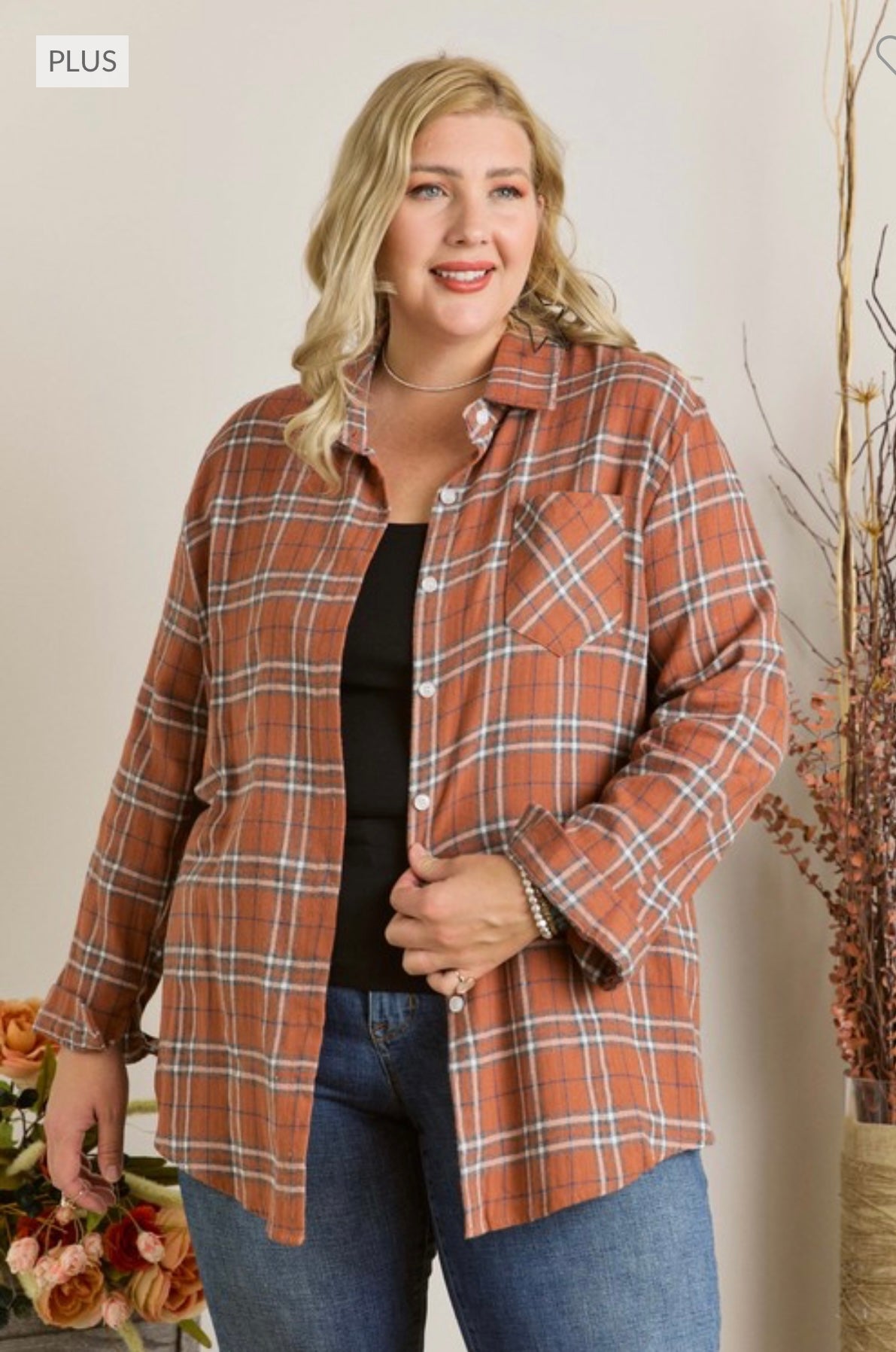 Plus Flannel Shirt
