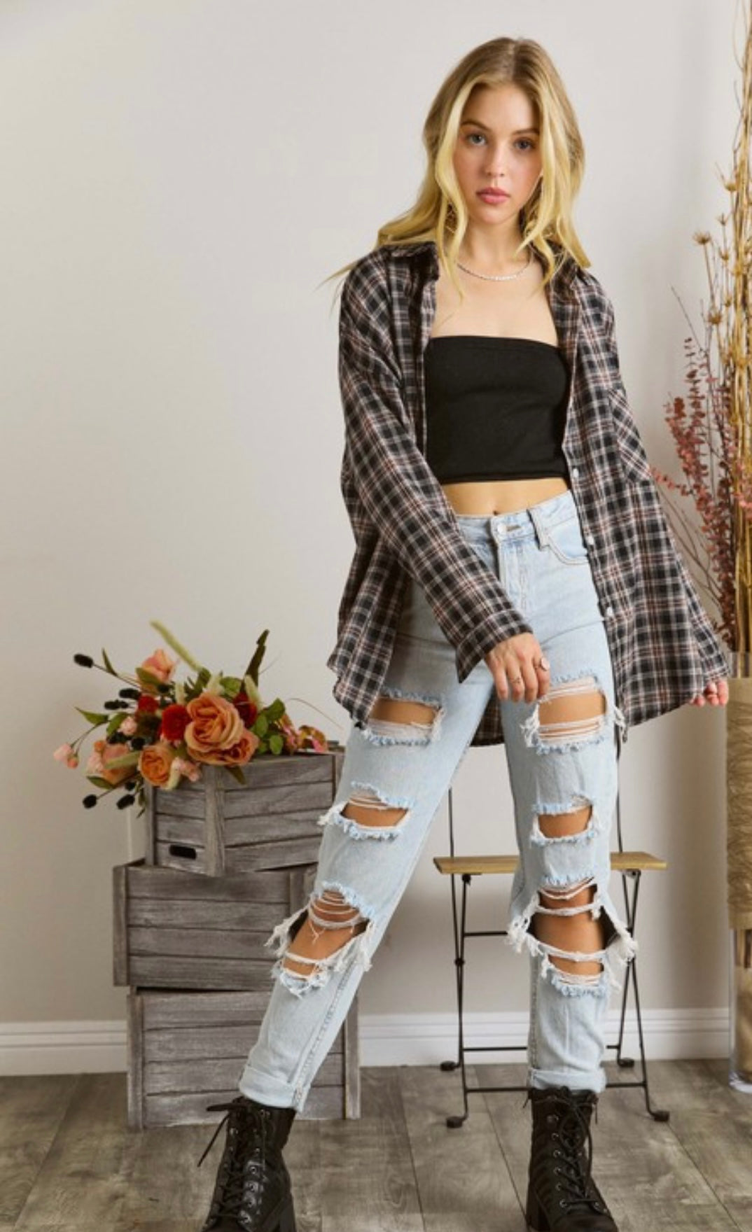 Plaid Button Down Shirt