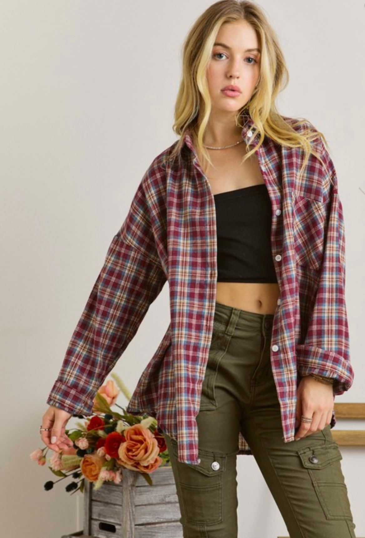 Plaid Button Down Shirt