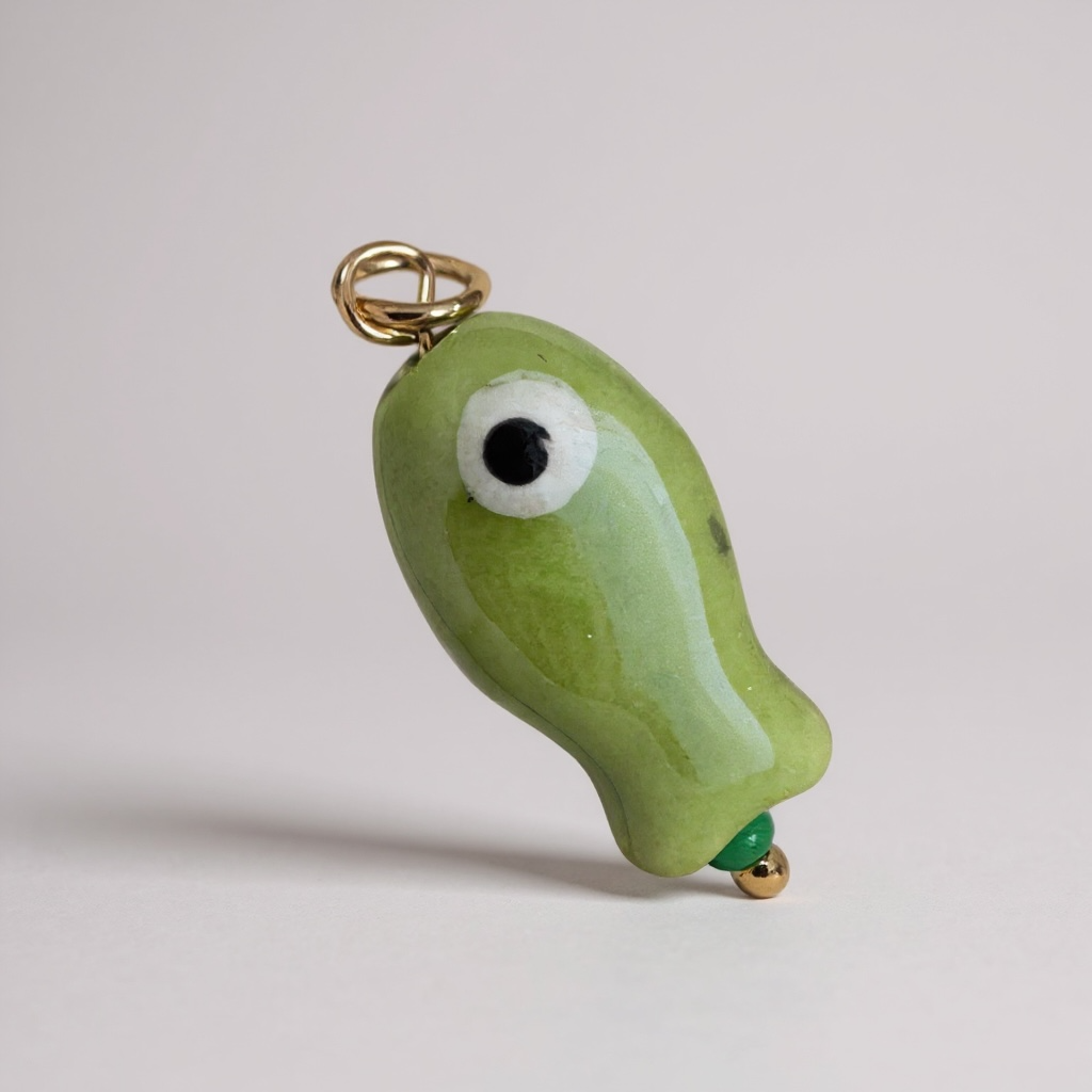 TCB Sweet and Cute Collection Green Fishy Charm
