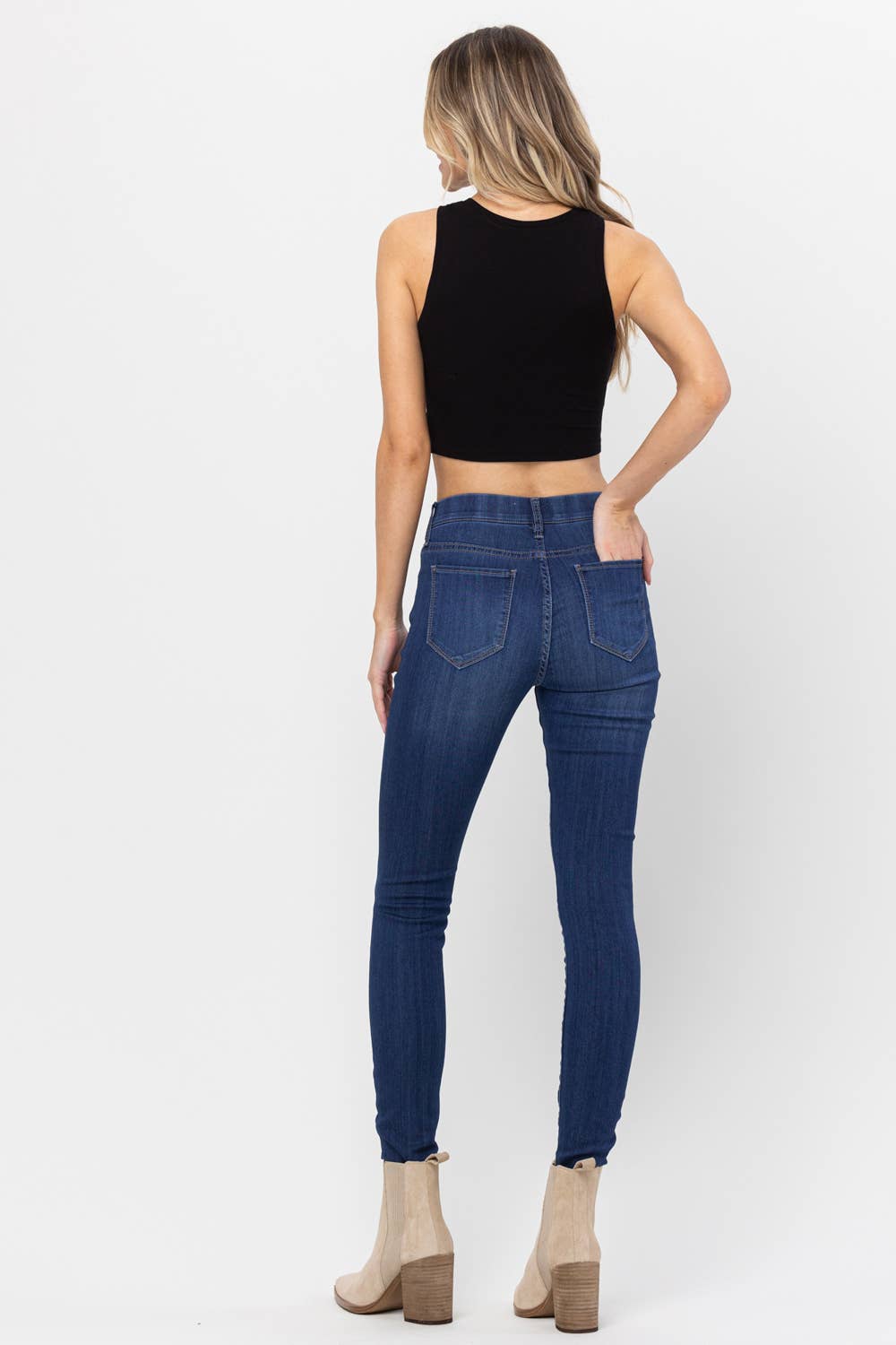 Jelly Jeans Mid Rise Pull On Skinny