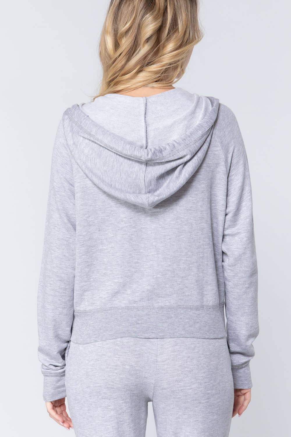 French Terry Hoodie Zip up Jacket